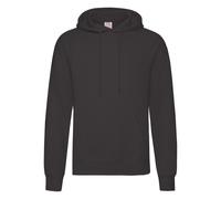 (M, Black) Fruit Of The Loom Unisex Adults Classic Hooded Sweatshirt