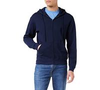 Fruit of the Loom Unisex Baby Zip Front Classic Hooded Sweat, Deep Navy, 5-6 Years UK