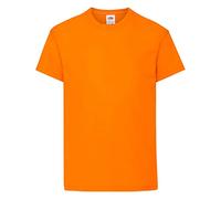 Fruit of the Loom Unisex Kid's Original T T-Shirt, Orange, 7-8 Years