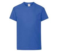 Fruit of the Loom Unisex Kid's Original T T-Shirt, Royal Blue, 12-13 Years
