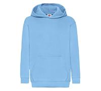 Fruit of the Loom Unisex Kids Pull-over Classic Hooded Sweat, Sky, 7-8 Years (Manufacturer Size:30)
