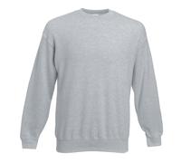 Fruit of the Loom Unisex Premium 70/30 Set-In Sweatshirt (Heather Grey) - Size Medium