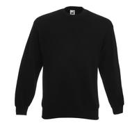 Fruit of the Loom Unisex Premium 70/30 Set-in Sweatshirt (XL) (Black)