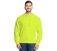 Fruit of the Loom Unisex's Eversoft Fleece Hoodies, Full Zip, Moisture Wicking & Breathable, Sizes S-4x Shirt, Safety Green Pullover, XL