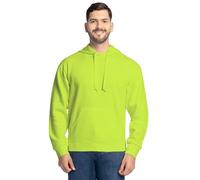 Fruit of the Loom Unisex's Eversoft Fleece Hoodies, Full Zip, Moisture Wicking & Breathable, Sizes S-4x Shirt, Safety Green Pullover, Large