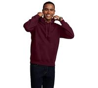 Fruit of the Loom Unisex's Eversoft Fleece Hoodies, Full Zip, Moisture Wicking & Breathable, Sizes S-4x Shirt, Maroon Pullover, XL