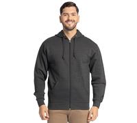 Fruit of the Loom Unisex's Eversoft Fleece Hoodies, Pullover, Moisture Wicking & Breathable, Sizes S-4x Shirt, Black Heather Full Zip, L