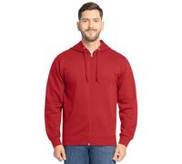 Fruit of the Loom Unisex's Eversoft Fleece Hoodies, Pullover, Moisture Wicking & Breathable, Sizes S-4x Shirt, Red Full Zip, Large