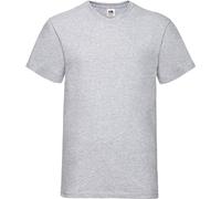Fruit of the Loom V-Neck Value T-Shirt (13860) L, Heather L, Heather, Heather grey, Large