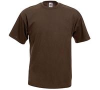 Fruit of the Loom Value T-Shirt Chocolate - S