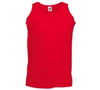 Fruit of the Loom Valueweight 61-098-0 Men’s Athletic Vest, Tank Top - Red - Large