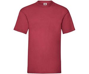 Fruit of the Loom Valueweight Crew Neck T-Shirt, Short Sleeve, Brick Red, Size L