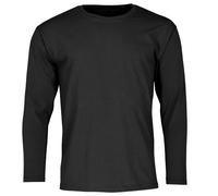 Fruit of the Loom Valueweight Men's Long Sleeve + Woven Textiles 24 Pouch, black, 3XL