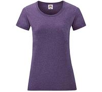 Fruit of the Loom Valueweight T Lady-Fit Women's T-Shirt NEW, Color: Heather Violet, Size: S