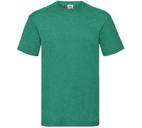 Fruit of the Loom Valueweight T-Shirt - Short Sleeve Crew Neck, Retro Heather Green, Size S