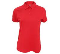 Fruit of the Loom Women's 2XL Red Moisture Wicking Performance Polo Shirt