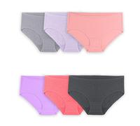 Fruit of the Loom Women's 360 Underwear High Performance Stretch for Effortless Comfort Available in Plus Size Cotton Blend-Hipster-6 Pack-Colors M