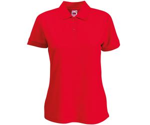 Fruit of the Loom Women's 65/35 polo 63-212-0 - Performs at 60°C wash