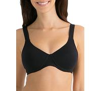 Fruit of the Loom Women's Anti-Gravity Wire-Free Bra, Opaque, Black Hue, 36DD