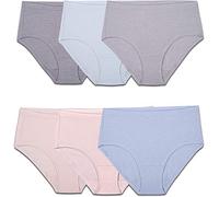 Fruit of the Loom Women's Beyondsoft Underwear, Super Soft Designed with Comfort in Mind, Available in Plus Size, Low Rise Brief-Modal-6 Pack-Colors May Vary, 5 (Pack of 6)