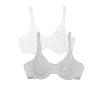 Fruit of the Loom Women's Brasier Con Varillas Sin Forro Algodón Full Coverage Bra (Pack of 3)