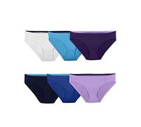 Fruit of the Loom Women's Breathable Underwear, Moisture Wicking Keeps You Cool & Comfortable, Available in Plus Size Style, Micromesh-Bikini (6 Pack), Medium (Pack of 6)