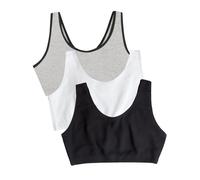 Fruit of the Loom Women's Built Up Tank Style Sports Bra Fashion Colors Red Hot/White/Black 40