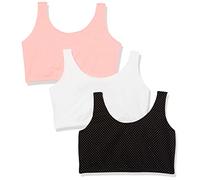 Fruit of the Loom Women's Built Up Tank Style Sports Bra, PIN DOT/Popsicle P/White 86CK, 46