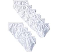 Fruit of the Loom Women's Comfort Covered Cotton Brief Panties-White (Multi-Pack) - White - XL