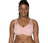 Fruit of the Loom womens Comfort Front Close With Mesh Straps Sports Bra Blushing Rose 40 US