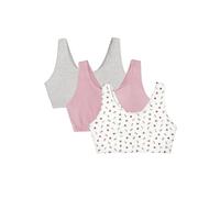 Fruit of the Loom Women's Cotton Tank Bra - Ultimate Comfort & Breathable Fit, Dancing Rosebuds/Lilas/Grey, 36