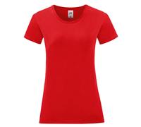 Fruit of the Loom Women's Iconic 150 T-Shirt in Red | Size: XS Fruit Of The Loom Red XS