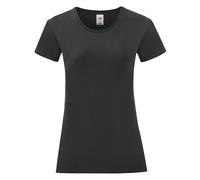 Fruit of the Loom Women's Iconic T-Shirt in Black | Size: 2XL Fruit Of The Loom Black 2XL
