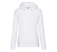(XXL, White) Fruit Of The Loom Womens/Ladies Classic Hooded Lady Fit Sweatshirt