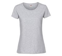 Fruit of The Loom Womens/Ladies Fit Ringspun Premium Tshirt (2XL UK, Heather Grey)