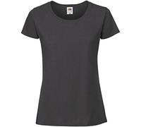 Fruit of The Loom Womens/Ladies Fit Ringspun Premium Tshirt (M UK, Light Graphite)