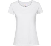 Fruit of the Loom Womens/Ladies Fit Ringspun Premium Tshirt (XL UK) (White)