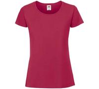 Fruit of the Loom Womens/Ladies Iconic 195 Premium T-Shirt (Cranberry) - Berry - Size Medium