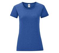 Fruit of the Loom Womens/Ladies Iconic T-Shirt (L) (Heather Royal)