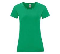 Fruit of the Loom Womens/Ladies Iconic T-Shirt (L) (Kelly Green)