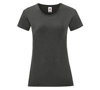 Fruit of the Loom Womens/Ladies Iconic T-Shirt (M) (Light Graphite)
