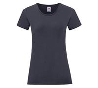 Fruit of the Loom Womens/Ladies Iconic T-Shirt (XL) (Deep Navy)