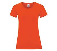 Fruit of the Loom Womens/Ladies Iconic T-Shirt (XS) (Flame Red)