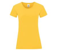 Fruit of the Loom Womens/Ladies Iconic T-Shirt (XXL) (Sunflower Yellow)