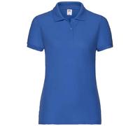 (M, Royal Blue) Fruit of the Loom Womens/Ladies Lady Fit Piqué Polo Shirt