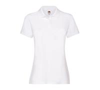 (XS, White) Fruit of the Loom Womens/Ladies Premium Polo Shirt