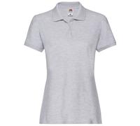 (XL, Heather Grey) Fruit of the Loom Womens/Ladies Premium Polo Shirt