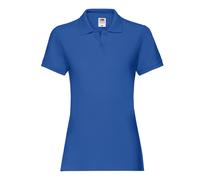 (M, Royal Blue) Fruit of the Loom Womens/Ladies Premium Polo Shirt