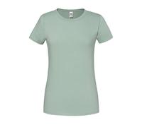 Fruit of the Loom Womens/Ladies Premium Ringspun Cotton Lady Fit T-Shirt (Sage) - Grey - Size X-Small