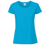 Fruit of the Loom Womens/Ladies Ringspun Premium T-Shirt (Azure Blue) - Size X-Small